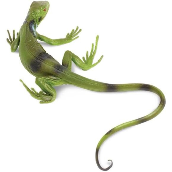 Iguana Baby Figurine - Detailed 9.4" Plastic Model Figure - Educational Toy - Picture 2 of 5